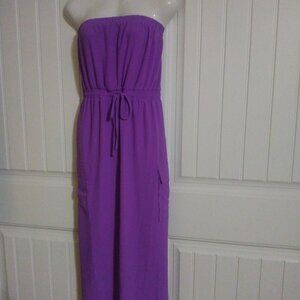 Purple Women's strapless dress